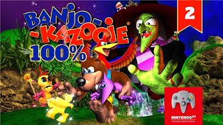 2 BanjoKazooie Switch Online N64  100 Mumbos Mountain No Commentary Gameplay [upl. by Mendel149]