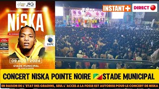 Direct 🔴 PREMIÈRE PARTIE Concert NISKA 🇨🇬 Pointe Noire STADE MUNICIPAL [upl. by Ulyram]