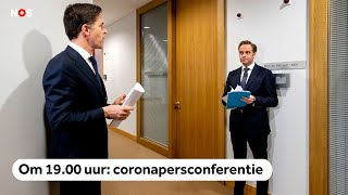 Kijk om 19 uur live mee coronapersconferentie [upl. by Wolram627]