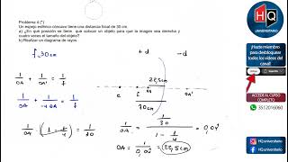 OPTICA  EJERCICIO 04  FISICA 1  FCEFYN [upl. by Myrlene414]