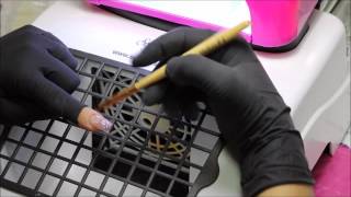 Ricostruzione Unghie con Cartina Scarlet Nail Tutorial [upl. by Arette362]