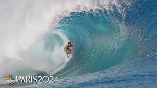 Surfings Olympic journey to Tahitis breathtaking Teahupoo wave  NBC Sports [upl. by Salomi]