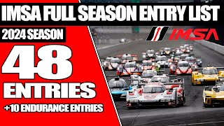 IMSA ENTRY LIST FULL SEASON 2024 REVEALED [upl. by Jena67]