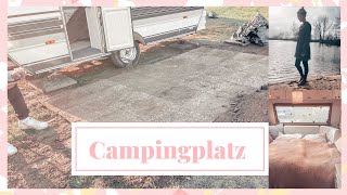 Weekend VLOG💕  erste Schritte auf dem Campingplatz  Vorzelt Aufbau  Boden verlegen  StinaLotta [upl. by Anned]