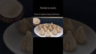 Coconut milk modak recipe fantasyfoodiefairy trendingshorts modakrecipe [upl. by Yahs]