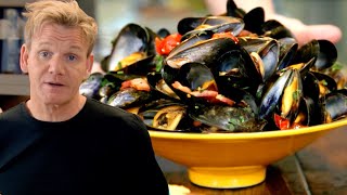 Gordon Ramsays Steamed Mussels [upl. by Spratt]