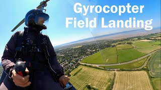 Gyrocopter Field Landing [upl. by Bobinette]