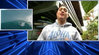 Makua Rothman recounts surfing a massive 100 foot wave [upl. by Aicilic]