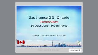 Gas Technician  Test 60 Q  Ontario  TSSA  G3 Certificate  CANCSA  B1491  CANCSA B1492 [upl. by Shriner]