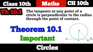 Theorem 101 explained class 10 maths  Circles  class10ncert mathsshortsviralvideo [upl. by Mehetabel]