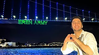 BOĞAZ KÖPRÜSÜNE EREN ARMY YAZDIRDIM 1 MİLYON ABONE ÖZEL VLOG BenFatiK Cinavar YagizLOLApotext [upl. by Dorinda]