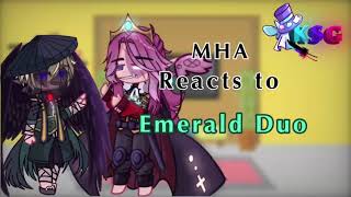 MHA react to Emerald duo Short  GRV  Gacha  MCYT  DSMP  MHA  Angst  13 [upl. by Kcirdaed]