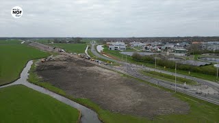 Rondweg Zuidoost om Dokkum bestaat weer uit asfalt [upl. by Bysshe183]