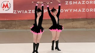 Mażoretki Finezja Wschowa BATON DUO SENIOR Kościan 2024 [upl. by Lirrad128]