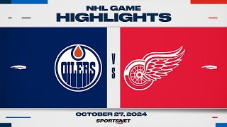 NHL Highlights  Oilers vs Red Wings  October 27 2024 [upl. by Enrak282]