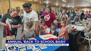 Hundreds attend backtoschool bash in Dickson County ahead of new school year [upl. by Adnoval]