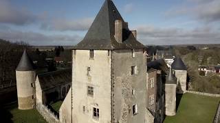 Drone  Le Château de la Chapelle dangillon prend de la hauteur [upl. by Phelan]