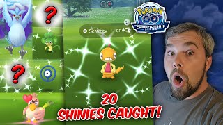 Shiny Scraggy Caught 20 Shiny Pokémon Caught amp we got THIS Pokémon GO [upl. by Rutherfurd]