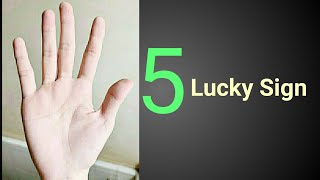 Lucky Sign in hand  Lucky line in Palmistry [upl. by Maples]