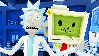 JOB BOT and Rick  Rick and Morty Virtual Rickality Gameplay  VR HTC Vive [upl. by Thaddeus]