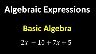 Algebraic Expressions – Algebra Basics [upl. by Bullis]