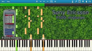 SONY ERICSSON F500i RINGTONES IN SYNTHESIA  Piano Tutorial [upl. by Izy]