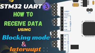 STM32 UART 3  Receive Data in Blocking Mode amp Interrupt [upl. by Aisercal]