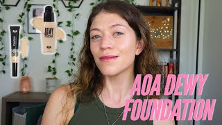 AOA Dewy Blend Foundation amp Flawless Liquid Foundation Review [upl. by Ennaeerb533]