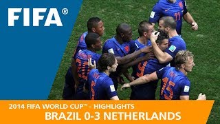 Brazil v Netherlands  2014 FIFA World Cup  Match Highlights [upl. by Wandis]