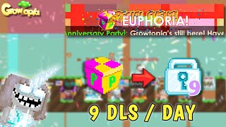 HOW TO PROFIT IN ANNIVERSARY WEEK 9 DLSDAY EASY TRICK📌  Growtopia [upl. by Mateya55]