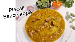 Sauce kopè placali  sauce gombo ivoirienne par Mounira Recette [upl. by Idnarb286]