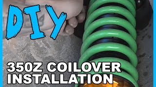 How to Install Raceland Coilovers 350z [upl. by Nirrat359]