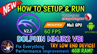 🔥NEW DOLPHIN V23 VBI ON ANDROID SETUPSETTINGSGAMEPLAY 🔥NEW NINTENDO GameCube  WII EMULATOR [upl. by Arayt]