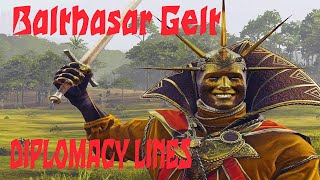 Balthasar Gelt Diplomacy Lines Total War Warhammer 2 [upl. by Sell]