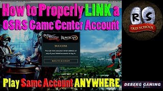 How to LINK Old School Runescape Mobile GAME CENTER Account  Easily Play on ANY DEVICE [upl. by Gaul]