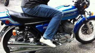 KAWASAKI 750 H2 MACH IV Kickstart [upl. by Meerak382]