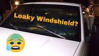 How to quickly and cheaply repair a leaking windshield using Permitex Flowable Silicone [upl. by Bartolomeo]