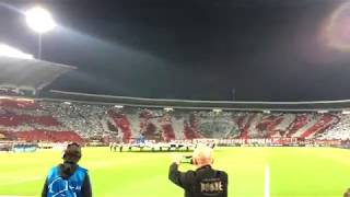 Delije  Koreografija  Crvena zvezda  Napoli 00 [upl. by Eimilb953]