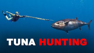 Spearing BIG Tuna in Remote Indonesia [upl. by Ardith]