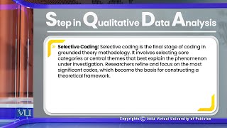 Qualitative Data Step in Qualitative Data Analysis  Research Method in Education  EDU407Topic183 [upl. by Devonne]