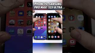 iPhone 15 Pro Max vs Samsung S23 Ultra Speed Test ⚡Which Flagship is the Fastest🚀ShortsViral [upl. by Aram456]