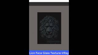 How to create Real Vray Glass Material in Vray  Create Lion Face Glass Texture in VRay shorts [upl. by Ahsieni]