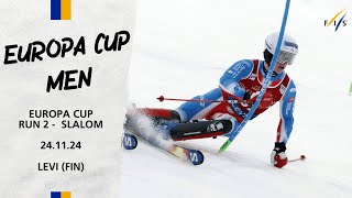 LIVE Europa Cup Men Slalom Run 2  241124  FIS Alpine [upl. by Hokanson]