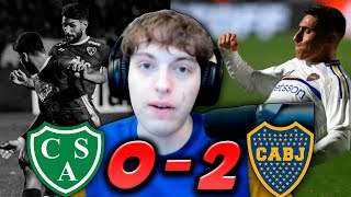 DAVOO XENEIZE REACCIONA SARMIENTO 0  2 BOCA JR l LIGA ARGENTINA [upl. by Eibrab208]