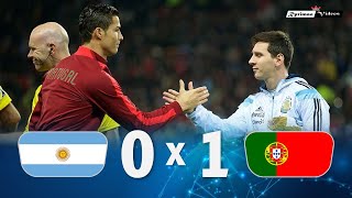 Argentina 0 x 1 Portugal Messi x C Ronaldo ● 2014 Friendly Extended Goals amp Highlights HD [upl. by Maryanna411]