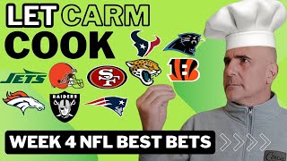 Best NFL Week 4 Predictions Picks and Bets  Let Carm Cook  2024 Weekly NFL Picks [upl. by Gibby127]