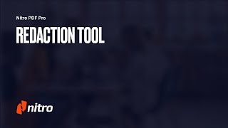 Nitro Pro Redaction Tool [upl. by Affra]