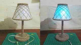 How To Make Table LampSimple And Easy Craft [upl. by Dor]