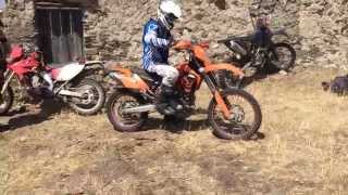 KTM EXC 525 full throttle hill climb [upl. by Trebreh507]