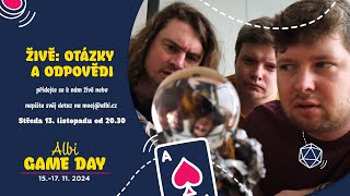 Albi Game Day Otázky a odpovědi ŽIVĚ [upl. by Ethben]